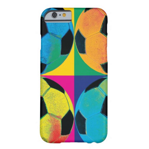 Four Soccer Balls in Different Colors Barely There iPhone 6 Case