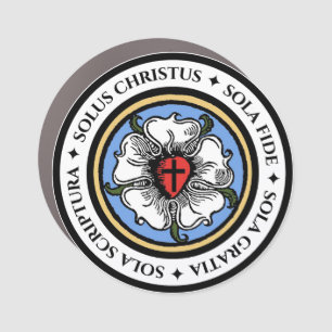 Four Solas - Lutheran Car Magnet