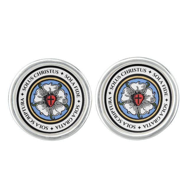 Four Solas - Lutheran Cufflinks (Front)