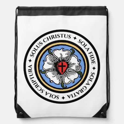 Four Solas _ Lutheran Drawstring Bag