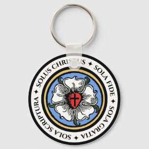 Four Solas - Lutheran Keychain