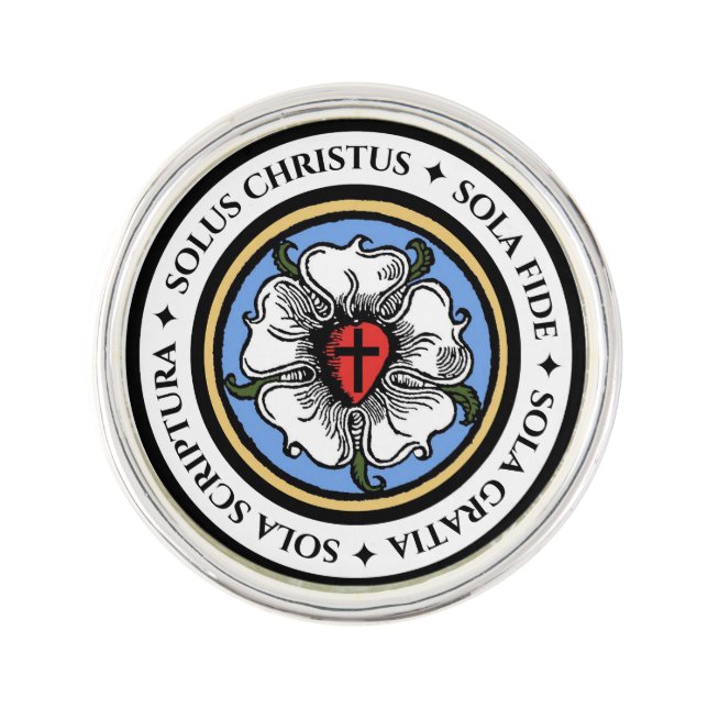 Four Solas - Lutheran Lapel Pin (Front)