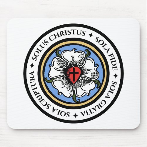 Four Solas _ Lutheran Mouse Pad