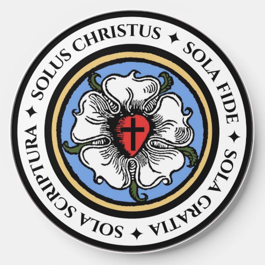 Four Solas - Lutheran Wireless Charger (Front)