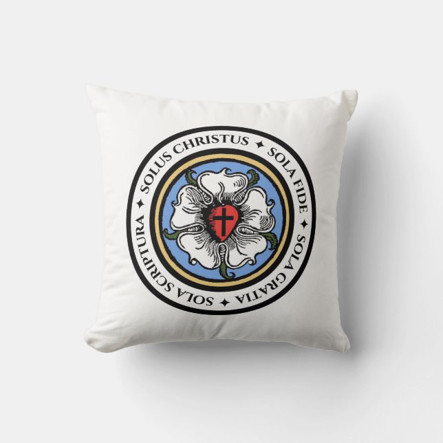Four Solas Throw Pillow (Front)
