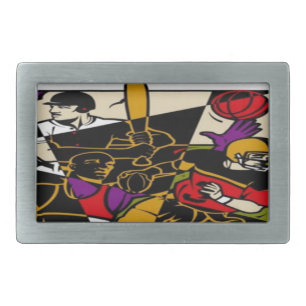 Four Sport Belt Buckle