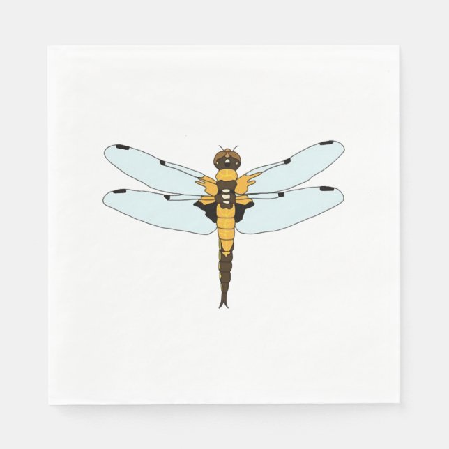 four spotted dragonfly napkins (Front)