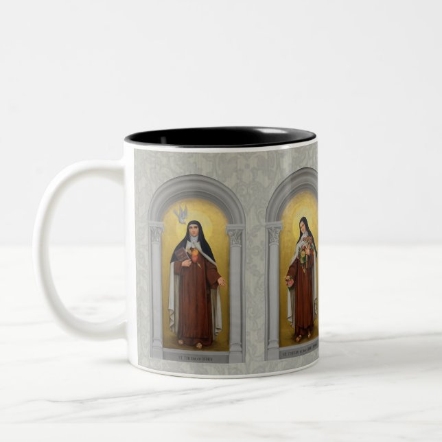FOUR ST. TERESA THERESE CARMELITES Two-Tone COFFEE MUG (Left)