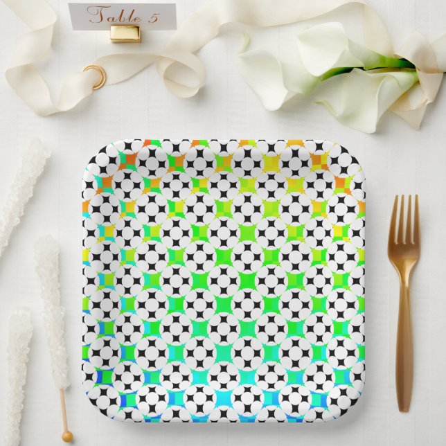 Four Star Circle by Kenneth Yoncich Paper Plates (Wedding)