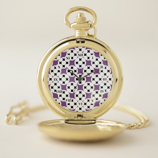 Four Star Circle (Roman Face) by Kenneth Yoncich Pocket Watch (Inside)