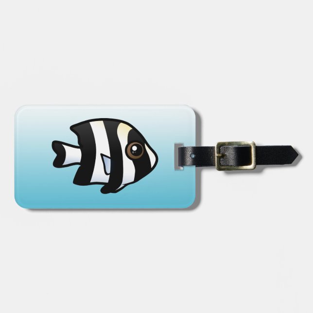 Four Stripe Damselfish Luggage Tag (Front Horizontal)