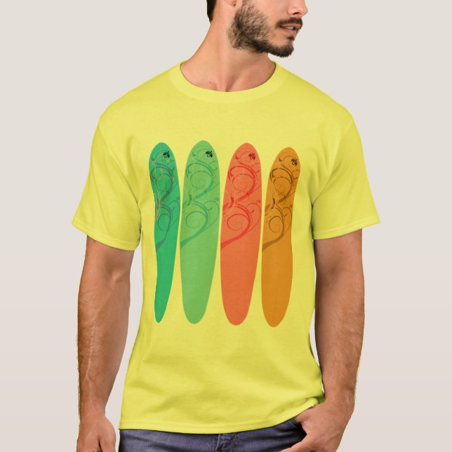Four Surfboards T-Shirt (Front)