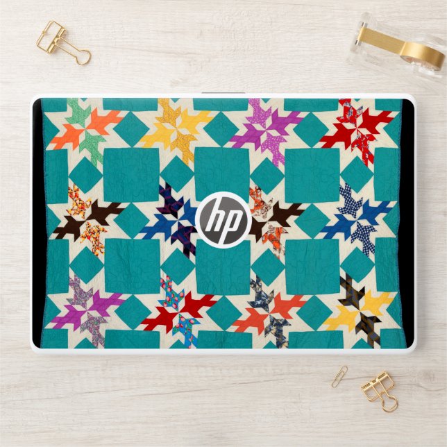 Four Swallows quilt HP Laptop Skin (Desk)