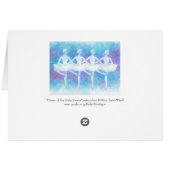 Four Swan Dance Greeting Cards (Back Horizontal)