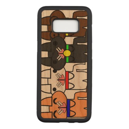 Four Sweet Cats Gang Carved Samsung Galaxy S8 Case