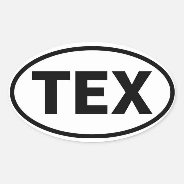 FOUR Telluride Regional Airport "TEX" Oval Sticker (Front)