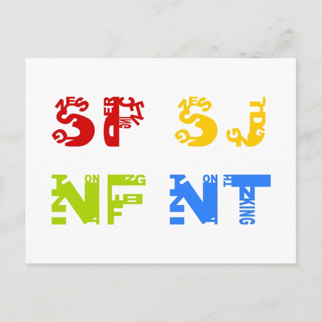 Four Temperaments Postcard (Front)