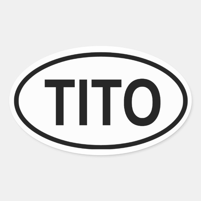 FOUR Tito Oval Sticker (Front)