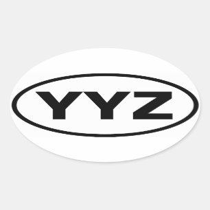 FOUR Toronto "YYZ" Oval Sticker