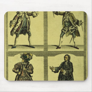 Four Tragic Roles Mouse Pad