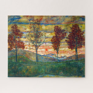 Four Trees Egon Schiele Jigsaw Puzzle