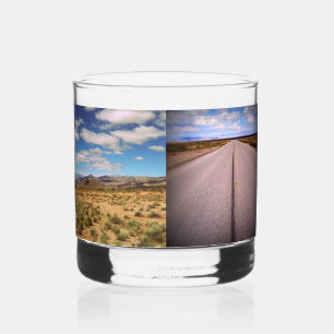 Four Vacation or Travel Photo Whiskey Glass
