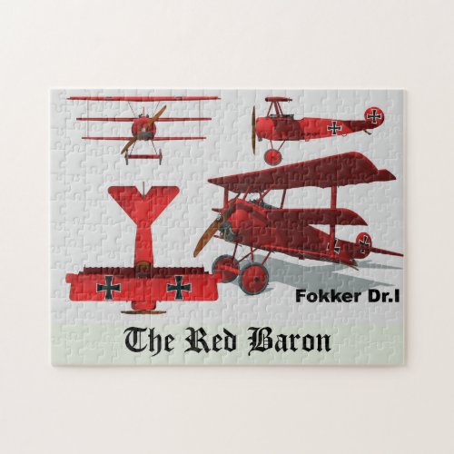 Four Views of The Fokker Red Baron Jigsaw Puzzle