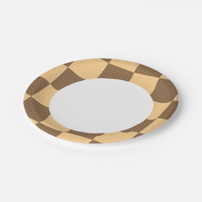 Four Wafers Paper Plates (Angled)