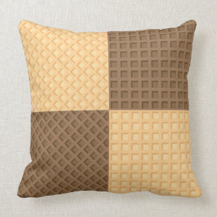 Four Wafers Throw Pillow
