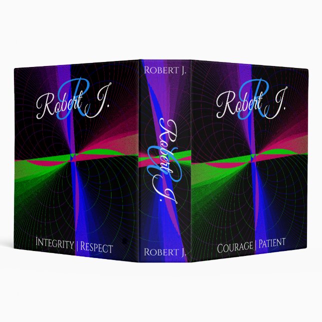 Four-Way Wave Geometric Binder (Background)