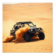 Four-wheel drive sand racing car