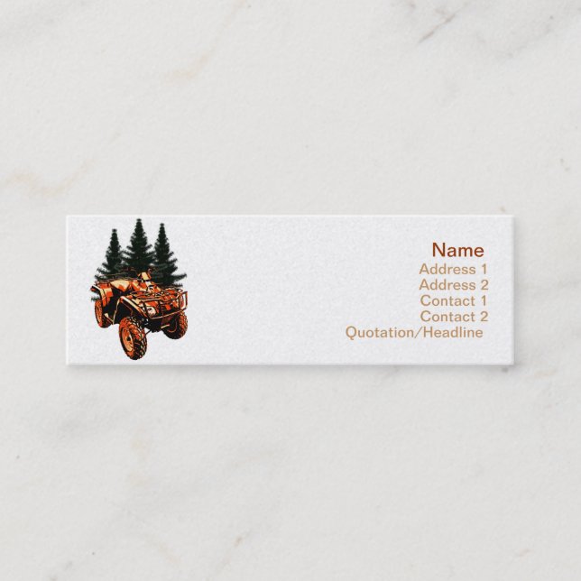 Four Wheeler Business Card (Front)