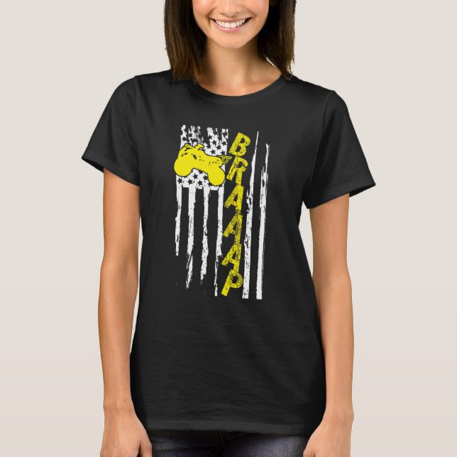 Four Wheeler Hunters All Terrain Atv Retro Usa Ame T-Shirt (Front)