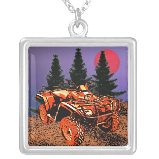 Four Wheeler Necklace (Front)