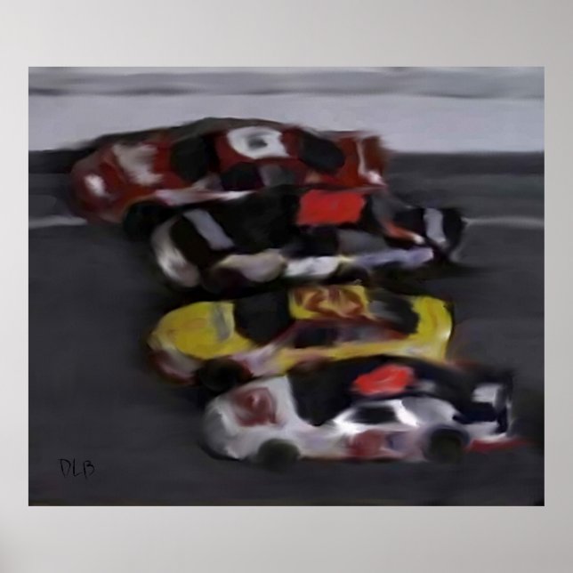 Four Wide NASCAR Prints (Front)