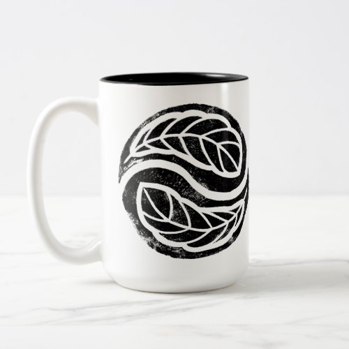 Four Winds One Breath Yin Yang Feathers Two_Tone Coffee Mug