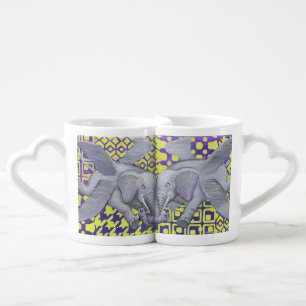 Four Wings-Elephants- Coffee Mug Set