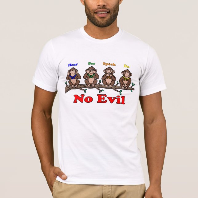 Four Wise Monkeys T-Shirt (Front)