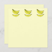 Four Yellow Bananas. (Front/Back)