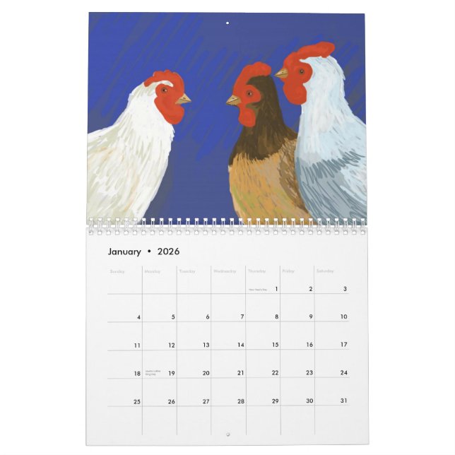 fourcalling-birds, March 2011 - February 2012 Calendar (Jan 2026)