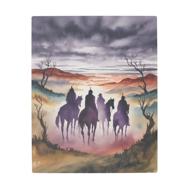 Fourhorsemen Metal Print (Front)