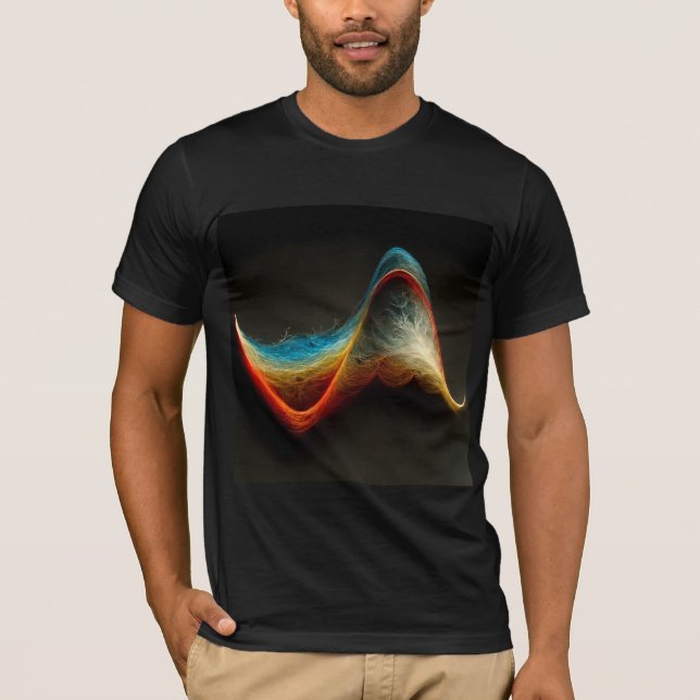 Fourier Transform Sine Wave T-Shirt (Front)