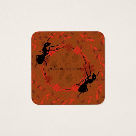 fourmi, affirmation positive ,phrase inspirante (Front)