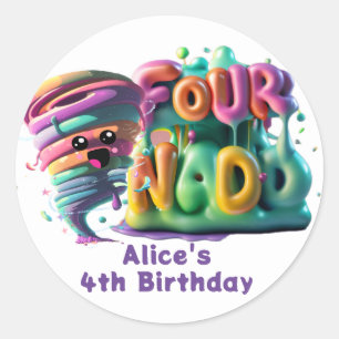 fournado T-Shirt Classic Round Sticker