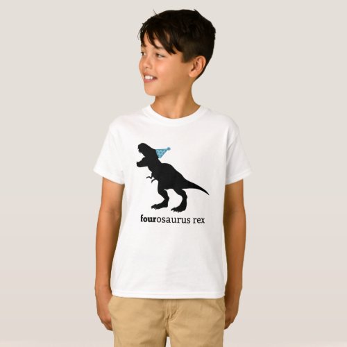 fourosaurus rex family dinosaur shirt