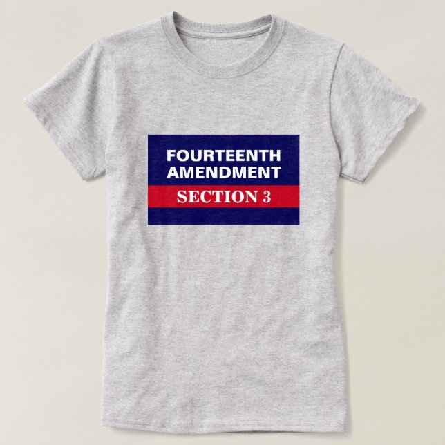 Fourteenth Amendment Section 3 Constitution T-Shirt (Design Front)