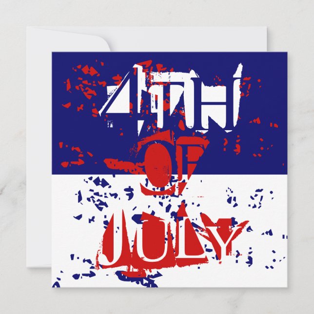 Fourth 4th Of July Party Invitations (Front)
