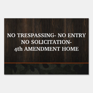 Fourth Amendment Home Sign