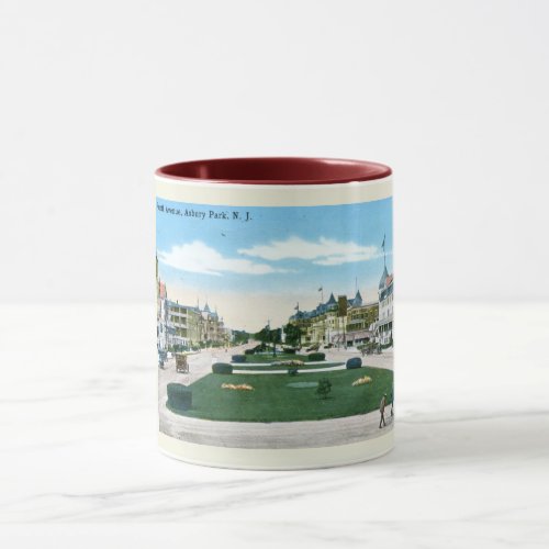 Fourth Ave Asbury Park NJ Vintage Style Mug