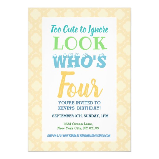 Fourth Birthday Invitation Wording Fourth Birthday Invitation Wording